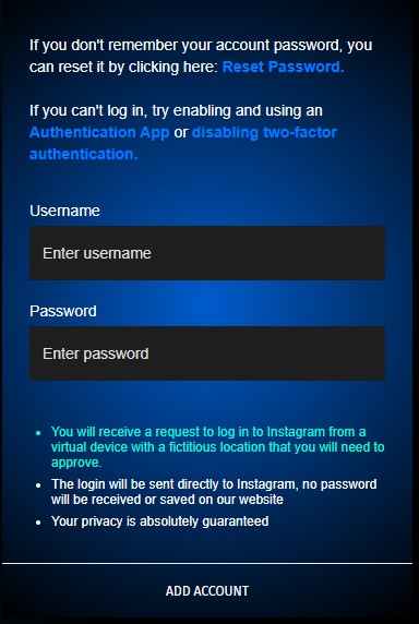 Login Screen